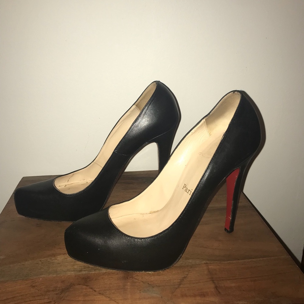 Christian Louboutin Black Hidden Platform Pump